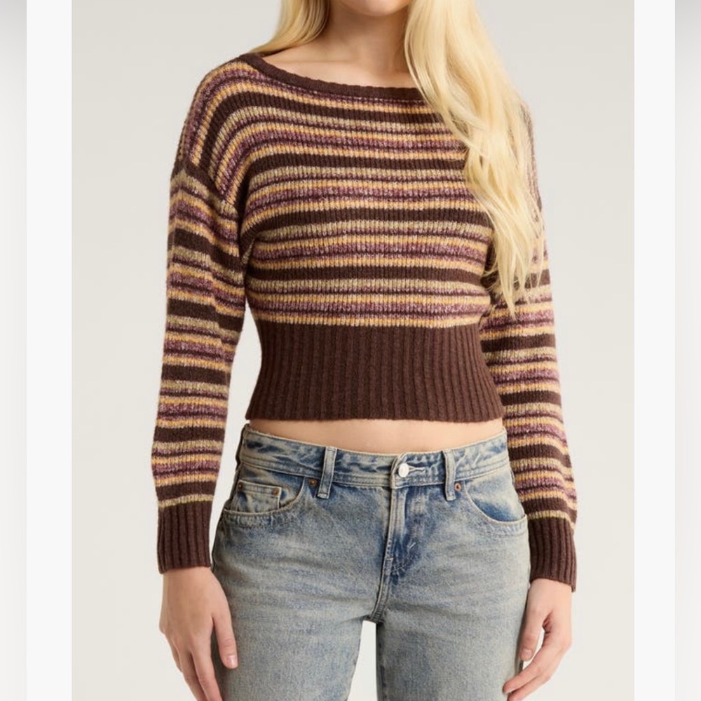 Pacsun Cosette off the shoulder Rib Sweater